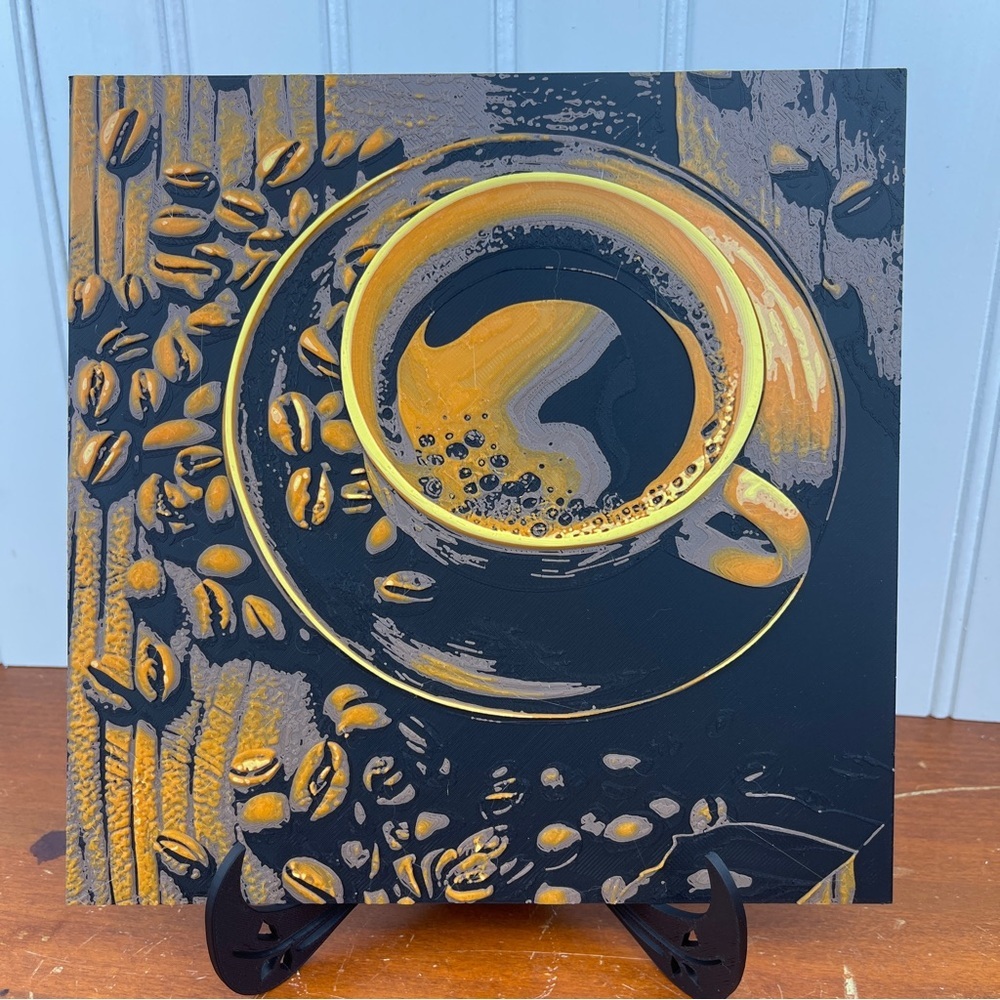 Hand Crafted Coffee Cup Wall Art